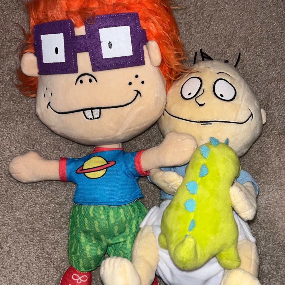 Colorful Cartoon Character Plush Toy Set